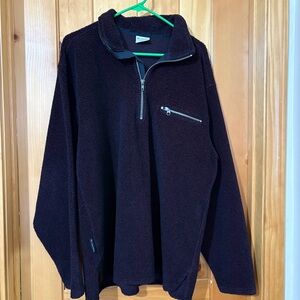 Columbia Men's Dark Brown Zip-Up Sweater